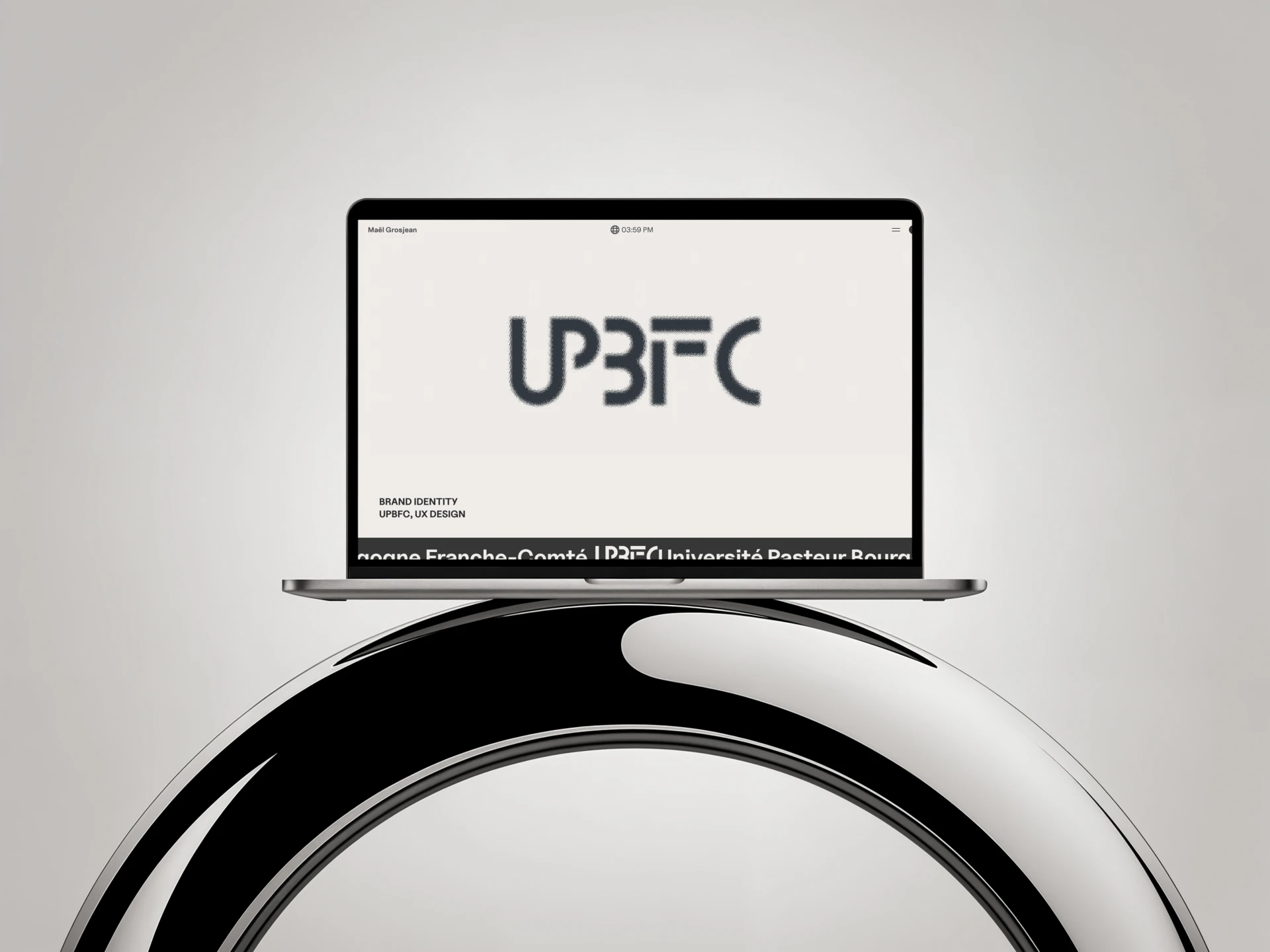 Portfolio Maël G mockup pc portable