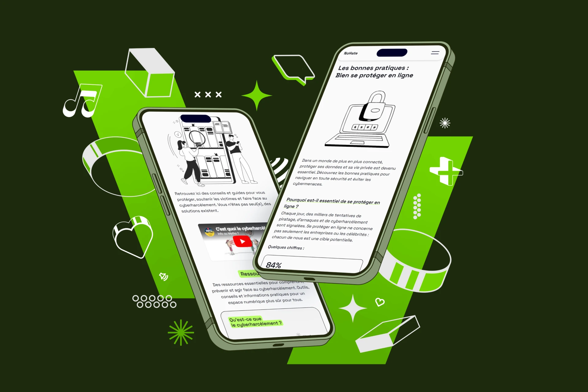 Nohate mockup double iphone