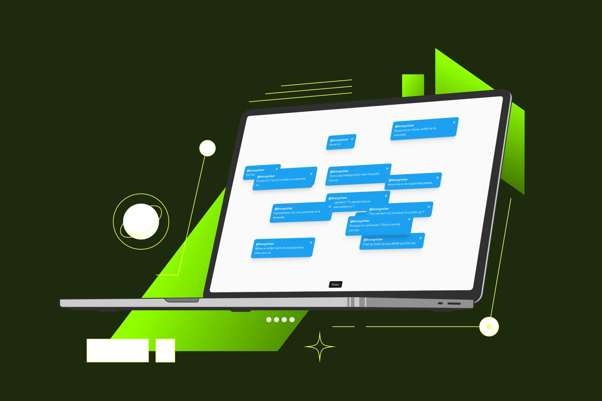 Nohate mockup pc portable