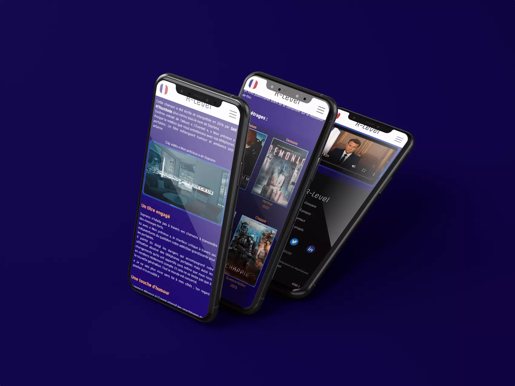 Présentation mobile projet R-Level
